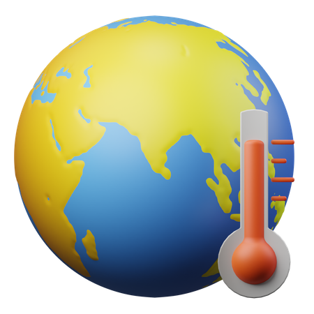 Le réchauffement climatique  3D Illustration