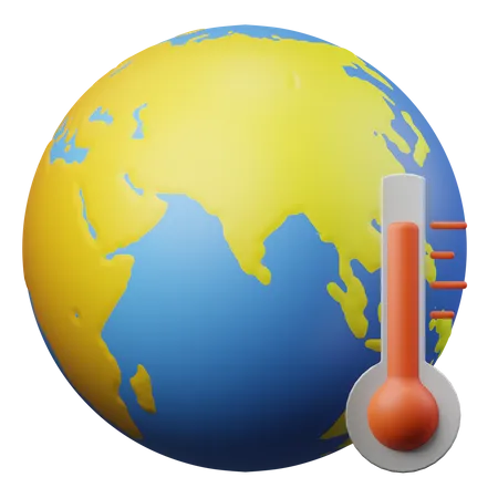 Le réchauffement climatique  3D Illustration