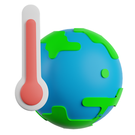 Le réchauffement climatique  3D Illustration