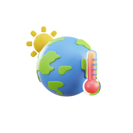Le réchauffement climatique  3D Illustration