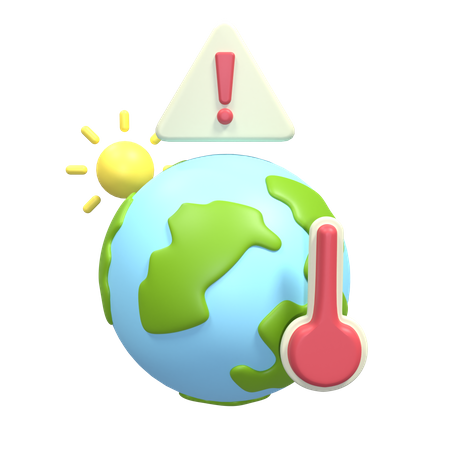 Le réchauffement climatique  3D Icon