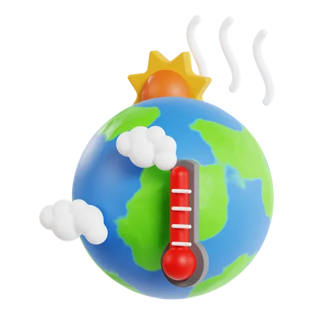 Le réchauffement climatique  3D Icon