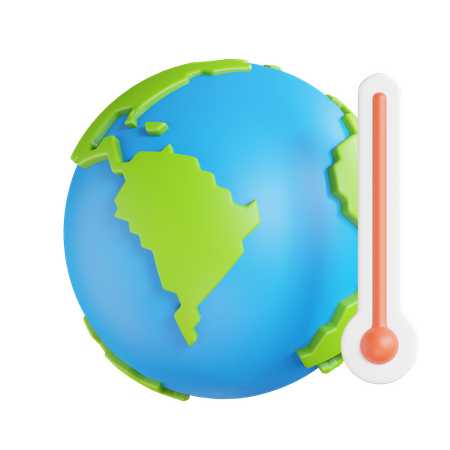 Le réchauffement climatique  3D Icon