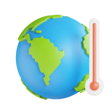 Le réchauffement climatique  3D Icon