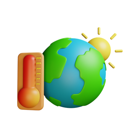 Le réchauffement climatique  3D Icon