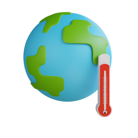 Le réchauffement climatique  3D Icon