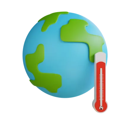 Le réchauffement climatique  3D Icon