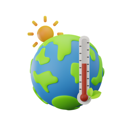 Le réchauffement climatique  3D Icon