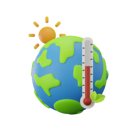 Le réchauffement climatique  3D Icon