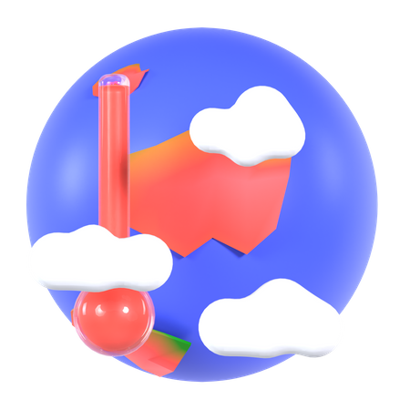 Le réchauffement climatique  3D Icon