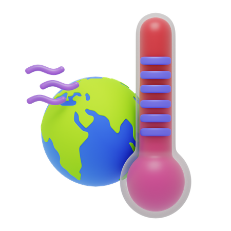 Le réchauffement climatique  3D Icon