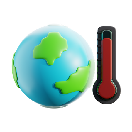 Le réchauffement climatique  3D Icon