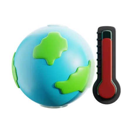 Le réchauffement climatique  3D Icon