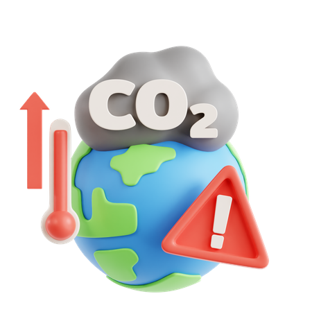 Le réchauffement climatique  3D Icon