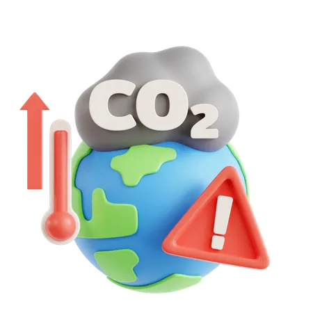 Le réchauffement climatique  3D Icon