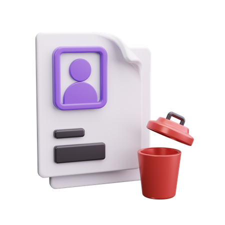 Rechazar  3D Icon