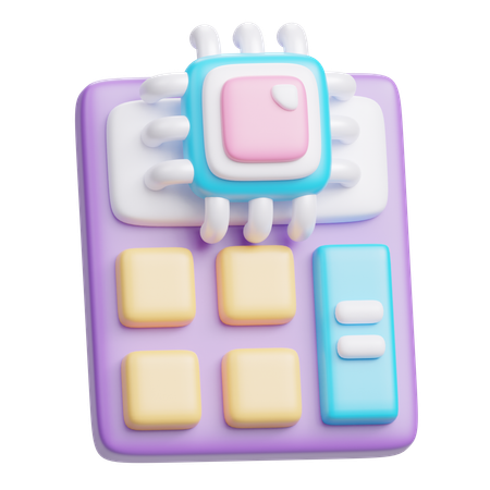 Rechenmaschine  3D Icon