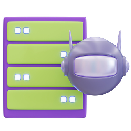 Rechenzentrum  3D Icon