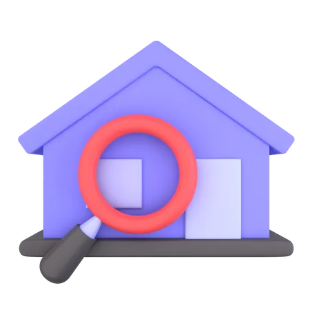 Chercher à la maison  3D Icon