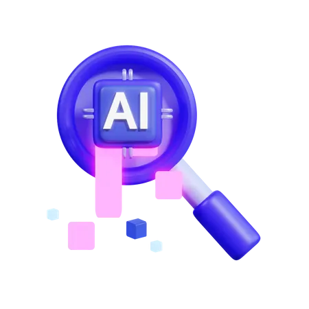 Recherche ai  3D Icon