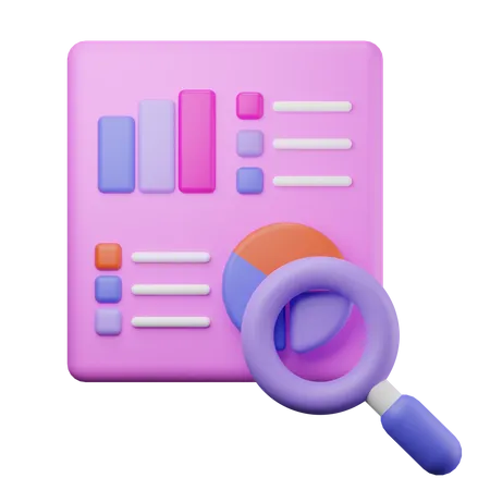Analyse de recherche  3D Icon
