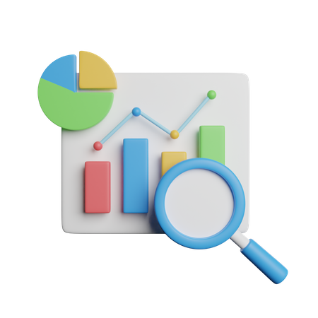 Analyse de recherche  3D Icon