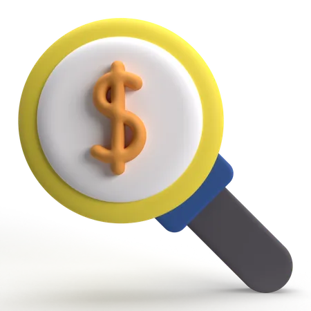 Chercher de l'argent  3D Icon