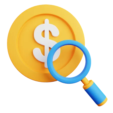 Chercher de l'argent  3D Icon