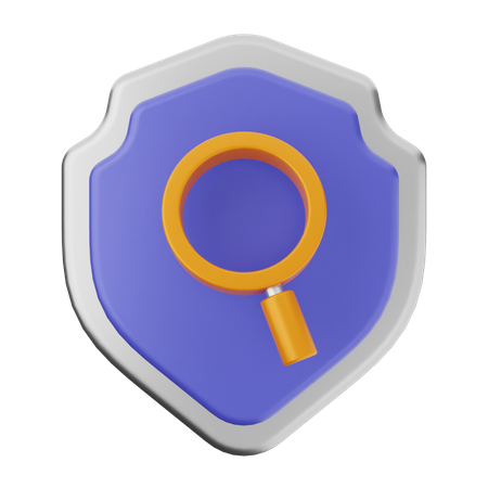 Recherche de protection de bouclier  3D Icon