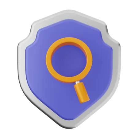 Recherche de protection de bouclier  3D Icon