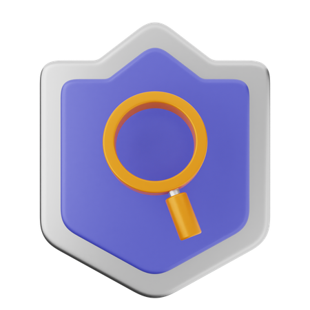 Recherche de protection de bouclier  3D Icon