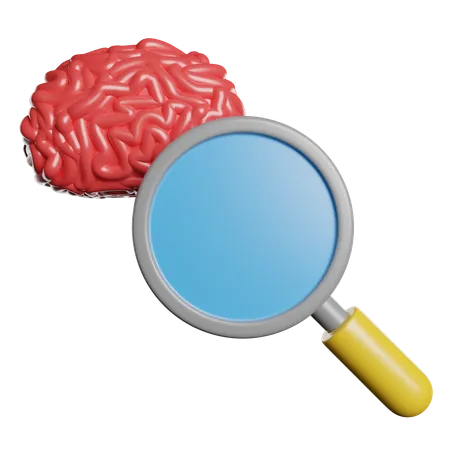 Recherche sur le cerveau  3D Icon