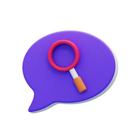 Bulle de recherche  3D Icon