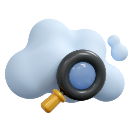 Recherche dans le cloud  3D Icon