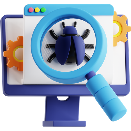 Recherche de bogues  3D Icon