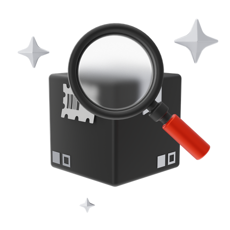 Recherche de colis  3D Icon
