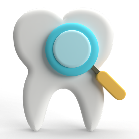 Recherche de dents  3D Icon