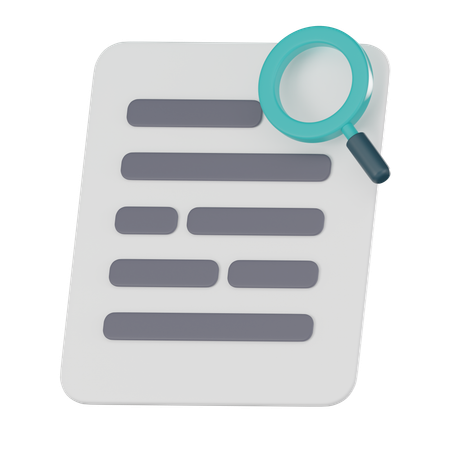 Recherche de données  3D Icon