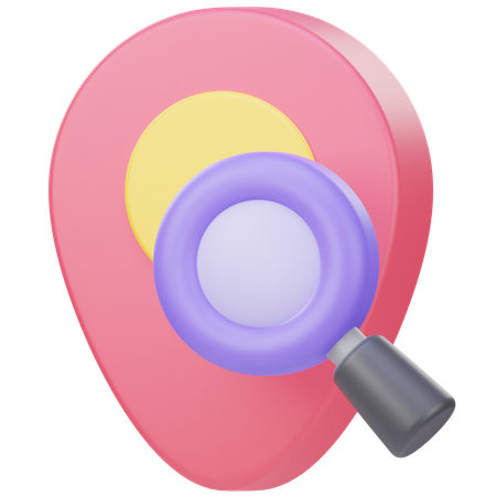 Recherche d'emplacement  3D Icon