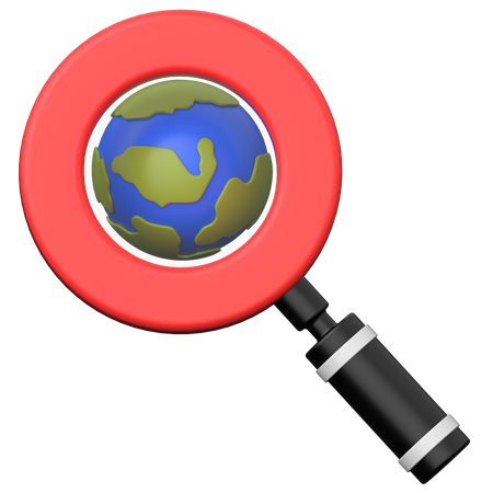 Recherche de planète  3D Icon