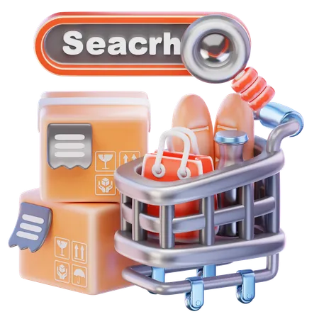 Recherche de produit  3D Icon