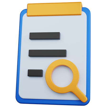 Recherche de rapport  3D Icon