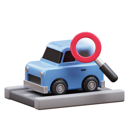 Recherche de voiture  3D Icon