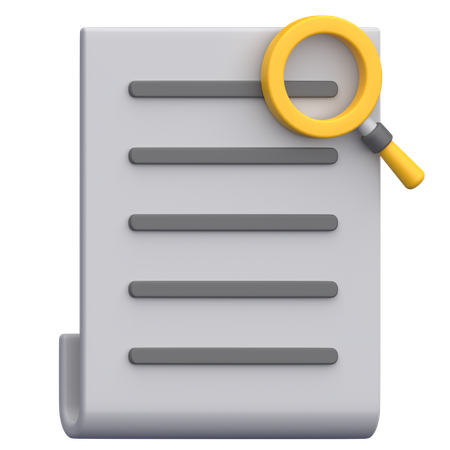 Rechercher un document  3D Icon