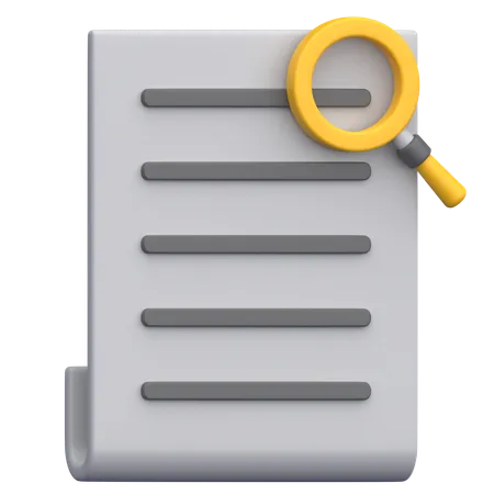 Rechercher un document  3D Icon