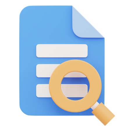 Rechercher un document  3D Icon