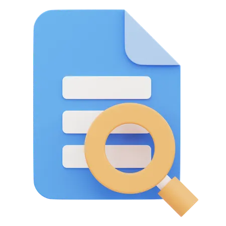 Rechercher un document  3D Icon