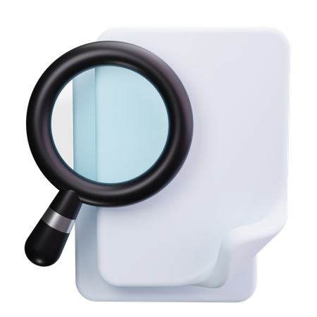 Rechercher un document  3D Icon