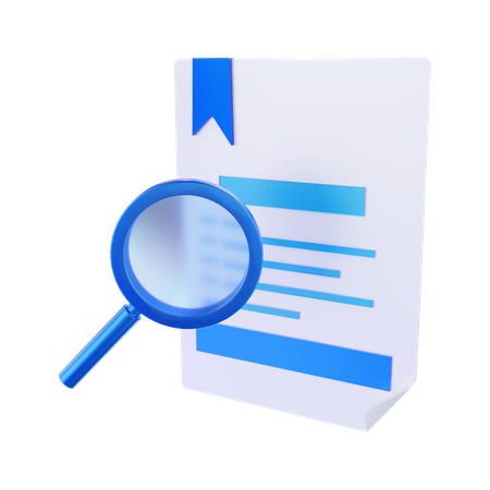 Rechercher un document  3D Icon