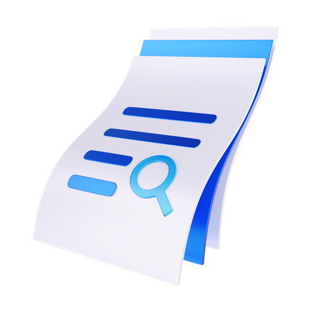 Rechercher un document  3D Icon